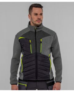 Portwest DX4 Hybrid Baffle Jacket - Drawcord Adjustable Hem, Elasticated Cuffs, New Style, Reflective Piping