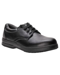 Portwest Steelite Laced Safety Shoe S2 FW80 - Protective Work Footwear, Classic Styling with Padded Collar