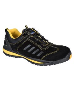 Portwest Steelite Lusum Safety Trainer - Protective Work Shoes, Heat Resistant Rubber Out Sole with Steel Toecap and Mid Sole