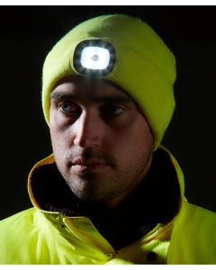 Portwest Beanie LED Headlight USB Rechargeable - USB Rechargeable Battery Included, Function High-Medium-Flash