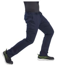 Portwest Stretch Slim Combat Trousers - Soft-Handle Twill, Hook and Bar Closure, 6 Pockets for Ample Storage