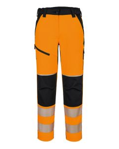 Portwest Women’s PW3 Hi-Vis Stretch Trousers – Adjustable Hem – Regular to Long Leg, Side Pockets, Reflective Tape