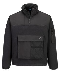 Portwest KX3 Sport ¼ Zip Fleece KX378 - Performance Midlayer, One Sleeve Pocket, Drawcord-Adjustable Hem