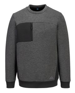 Portwest KX3 Sport Tech Sweatshirt KX377 - One Chest Pocket with Zip Closure, Contrast Colouring for Added Style