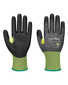 Portwest CS Cut E18 PU Gloves - High Cut Resistant Grip Work Gloves, Smooth PU Coating, Reinforced Thumb Crotch, Durability