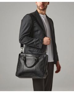 Quadra NuHide® Slimline Laptop Brief - Faux Leather Laptop Bag, 15.6 Inch Business Briefcase, Tablet Compartment Office Bag
