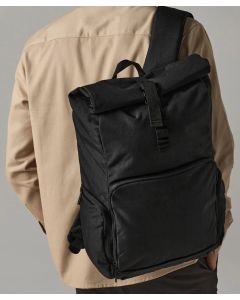 Quadra Q-Tech Charge Roll-Top Backpack - USB Charging Port, Laptop Backpack 15.6”, Roll Top Rucksack, Tech Backpack