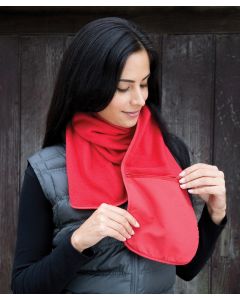 Result Winter Essentials Polartherm™ Fleece Scarf with Zip Pocket – Cosy, Anti-Pill, Pocket-Ready Warmth, Extremely Warm