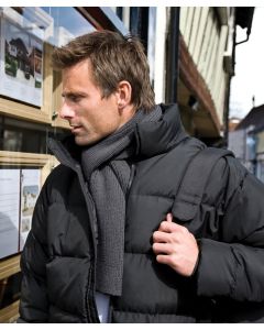 Result Winter Essentials Classic Heavy Knit Scarf – Timeless Style and Everyday Warmth, Embroidery