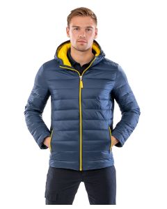 Result Urban Outdoor Urban Snow Bird Hooded Jacket – Lightweight, Compact, Hand-Filled Quilted, Packs into Hood