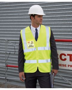 Result Core Zip ID Safety Tabard – High-Visibility, Certified, Comfortable Fit, Heavy Duty Zip, Reflective Body