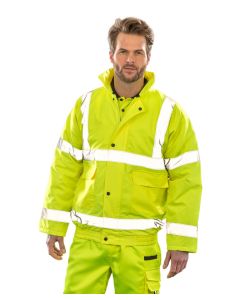 Result Hi-Vis Insulated Winter Blouson – High-Visibility, Quilted Warmth for All-Season Safety, Tough and Durable