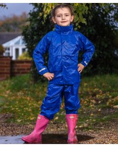 Result Core Junior Rain Suit – Tough Waterproof Rainsuit with Hood & Taped Seams, Full Zip Fastening with Stud Closing Storm Cover