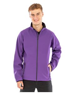 Result Core Printable Softshell Jacket – Showerproof, Breathable & Wind-resistant 2-Layer Design, Zip Closing Front Pockets