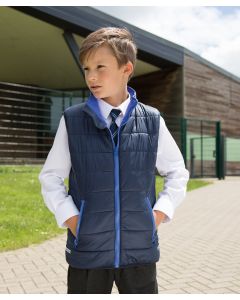 Result Core Junior Bodywarmer – Youth Lightweight Padded Puffer Bodywarmer with Reflective Detail, Warm, Trendy & Cosy