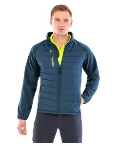 Result Genuine Recycled Compass Padded Softshell Jacket – Shower-Resistant, Breathable and Windproof, Insulated