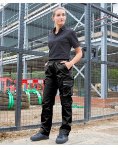 Result Workguard Women’s Action Trousers – Durable Polycotton Workwear, Wind-Resistant with Knee-Pad Pockets