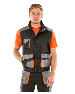 Result Work-Guard Lite Gilet – Breathable, Water-Repellent Polycotton Gilet, Generous Fit, Partially Elasticised Waist