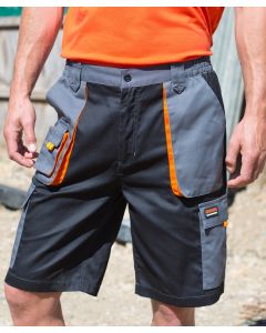 Result Work-Guard Lite Shorts – Lightweight, Water-Repellent Workwear with Cargo Pockets, Water Repellent Fabric, Front Zip
