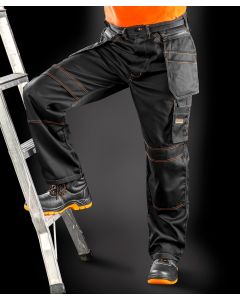 Result Work-Guard Lite X-Over Holster Trousers – Lightweight, Breathable, Unisex Workwear, Front Zip with Rivet Fastening