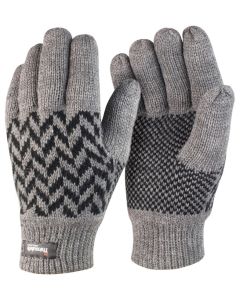 Result Winter Essentials Pattern Thinsulate Gloves – Warm, Stylish and Durable Wear, 6 Gauge Knit, Super Warm and Light