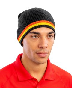 Result Winter Essentials National Beanie – Support Your Team in Warm Striped Knit, One-Size Acrylic, Stripe Knit