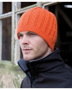 Result Winter Essentials Mariner Knitted Hat – Fully Lined Chunky Cable Beanie, Windproof & Super Warm One-Size