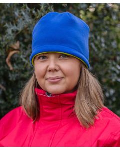 Result Winter Essentials Reversible Fleece Skull Hat – Cosy, Lightweight & Versatile, Long Length, Contrast Reverse