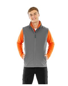 Result Genuine Recycled Men’s Recycled 2-Layer Printable Softshell Bodywarmer – Lightweight, Durable and Eco-Friendly