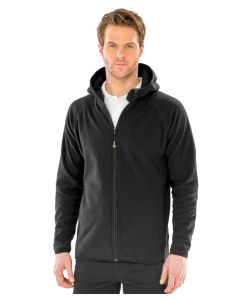 Result Genuine Recycled Hooded Microfleece Jacket – Lightweight, Warm, Eco-Friendly Layer for Every Season