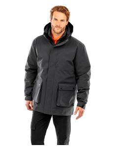 Result Recycled 3-in-1 Padded Ripstop Jacket - Waterproof, Zip-Through, Soft-Feel, Tricot-Lined Collar, Detachable, Adjustable Hood 