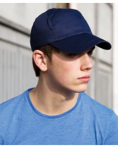 Result Headwear 7-Panel Advertising Cap – Classic Low-Profile Cotton Twill, One-Size-Fits-All, Full Profile, Pre-Curved Peak