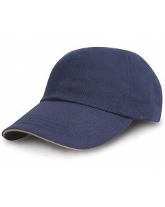 Result Headwear Heavy Cotton Drill Pro-Style with Sandwich Peak – One Size, 6 Panel, Low Profile, Unsupported Front Panels