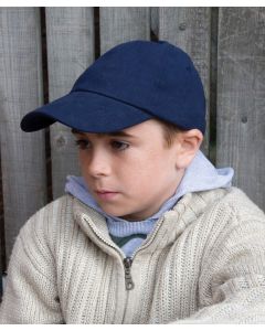 Result Headwear Junior Low-Profile Heavy Brushed Cotton Cap – 100% Cotton, 350gsm, Antique Brass Adjuster