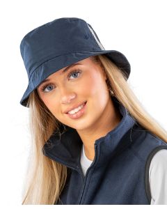 Result Headwear Deluxe Washed Cotton Bucket Hat with Side Mesh Panels – Stylish Everyday Shade & Breathable Comfort