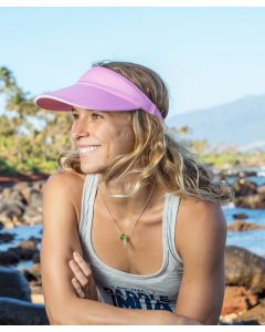 Result Headwear Herringbone Sun Visor with Sandwich Peak – Lightweight Cotton, Pre-Curved Peak with 1 Stitched Line