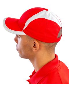 Result Headwear National Cap – Vibrant Colours, Contrast Piping, Heavy Brushed Cotton, One Size Adjuster