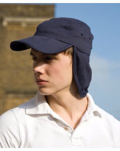 Result Headwear Fold-Up Legionnaire’s Cap – Ear & Neck Sun Protection, Adjustable, Stylish 100% Plush Cotton