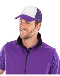 Result Headwear Core Detroit Mesh Trucker Cap - 5 Panel Snapback Hat, Breathable Mesh Cap, Adjustable Fit Baseball Cap