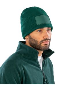 Result Genuine Recycled Double-Knit Printers Beanie – 50 % Recycled, Micro-Soft Feel, One Size for All, Double Knit Beanie