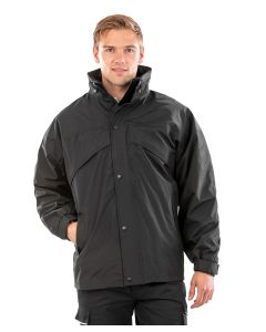 Result 3-in-1 Zip & Clip Jacket – Storm-Dri Waterproof Shell with Removable Fleece Layer, Full Front Heavy Duty, 2-Way Zip Fastening