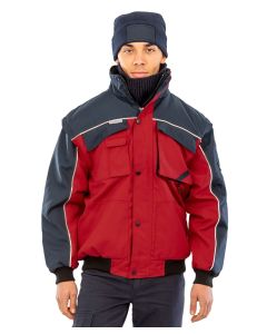Result Work-Guard Zip Sleeve Heavy Duty Pilot Jacket – Durable Workwear, Water Repellent, Windproof, Heavy Duty, Zip Out Sleeves