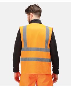 Regatta High Visibility Pro Hi-Vis Vest – Angled Chevrons, Tricot Mesh