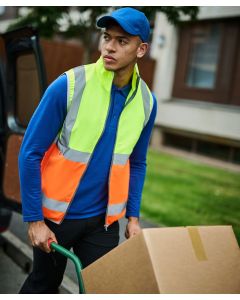 Regatta High Visibility Hi-Vis Full-Zip Gilet – ID Holder, Multifunctional Loop