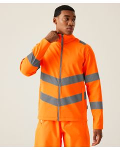 Regatta High Visibility Hi-Vis Softshell – 2-Layer, Water-Repellent, 2 Pockets