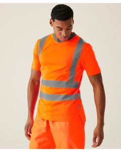 Regatta High Visibility Hi-Vis T-Shirt – Pro Contract, UPF 40+, Sweat-Wicking