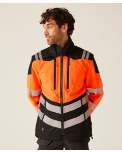 Regatta High Visibility X-Pro 3-Layer Softshell Jacket – Waterproof Outerwear