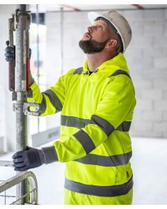 Regatta High Visibility Hi-Vis Pro Contract Hoodie - Worksite Protection, Reflective Fleece, Kangaroo Pocket