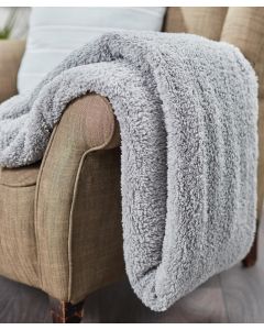 Ribbon Teddy Bear Fabric Throw Blanket – Super Soft Fleece Sofa Throw, Cosy Home Blanket, Luxury Bed & Settee Throw