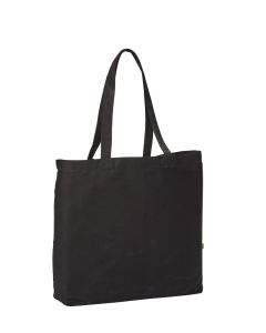 Nutshell Organic Canvas Flat Base Landscape Shopper Bag - Durable Design, Large Capacity with Bottom Gusset, Canvas Shopper
